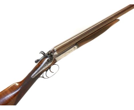 Holland and Holland 12 bore side by side hammer gun, serial number 7175, 29.5 inch barrels, with Black Powder proof only, Lon