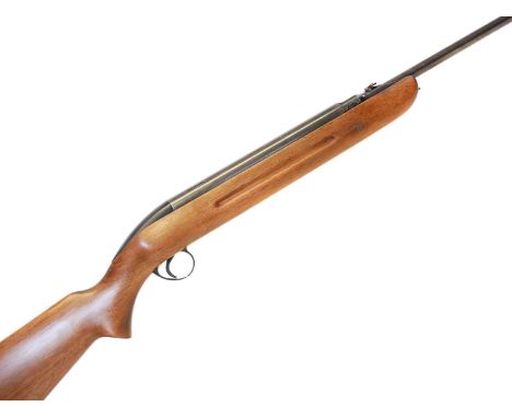 BSA Airsporter MkII .177 air rifle, serial number EE3649, 18 inch barrel with folding rear sight and auto open loading tap.No