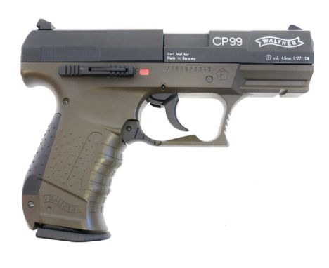 Umarex Walter CP88 Special Agent .177 air pistol, serial number J161573349, with box.   No licence required to buy this item,
