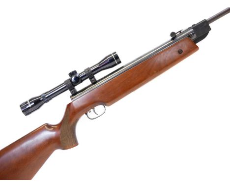 Weihrauch HW80 .22 air rifle, serial number 931568, 20inch break barrel, fitted with iron sights (including spare elements) a