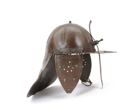 Reproduction 17th century one bar lobster tail helmet 