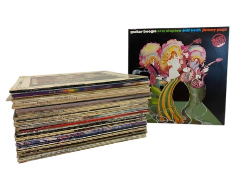 Rock - a collection of approx. 40+ long play / LP vinyl record albums. Artists and bands to include Jeff Beck x6, The Kinks x