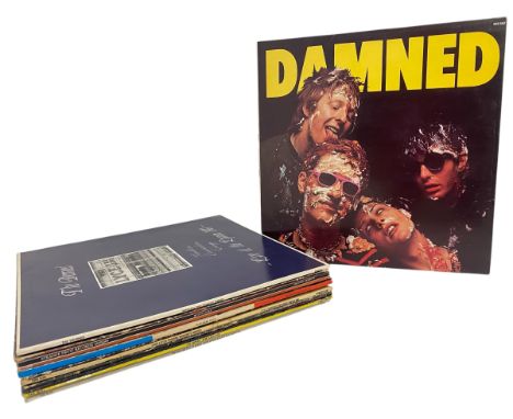 Rock / Punk / New Wave - a selection of approx. 13 long play / LP vinyl record albums to include The Damned self-titled (940 