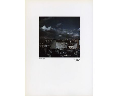 Artist: Francois Lamy (French, 20th Century). Title: "Rooftops". Medium: Vintage color photometalgraph. Date: Composed 1975. 