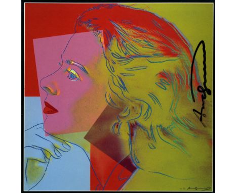 Artist: Andy Warhol (American, 1928 - 1987). Title: "Ingrid Bergman: Herself (06)". Medium: Color offset lithograph. Date: Co