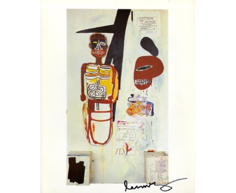 Artist: Jean-Michel Basquiat (American, 1960-1988). Title: "Thin in the Old". Medium: Color offset lithograph. Date: Composed