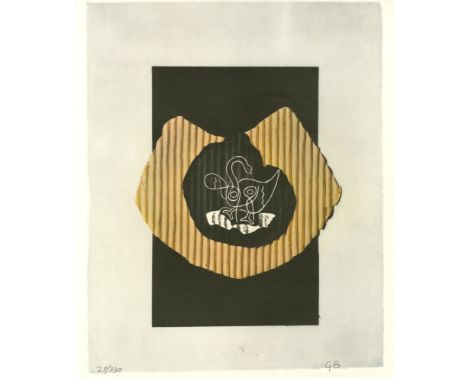 Artist: Georges Braque (French, 1882 - 1963). Title: "Le cygne". Medium: Original color collotype. Date: Composed 1947. Print
