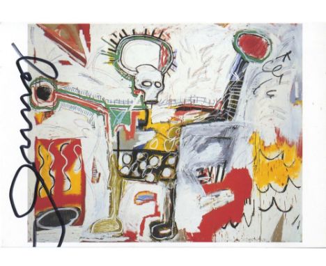 Artist: Jean-Michel Basquiat (American, 1960-1988). Title: "Untitled [postcard edition]". Medium: Color offset lithograph. Da