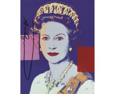 Artist: Andy Warhol (American, 1928 - 1987). Title: "Queen Elizabeth II (#4) [Reigning Queens portfolio]". Medium: Color offs