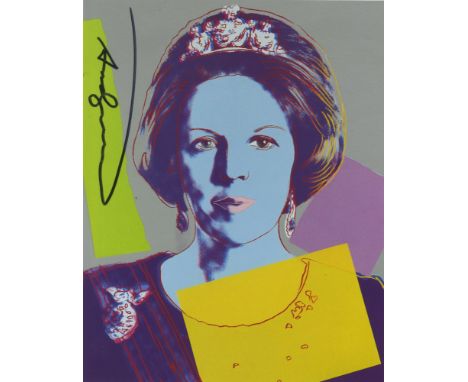 Artist: Andy Warhol (American, 1928 - 1987). Title: "Queen Beatrix (#3) [Reigning Queens portfolio]". Medium: Color offset li