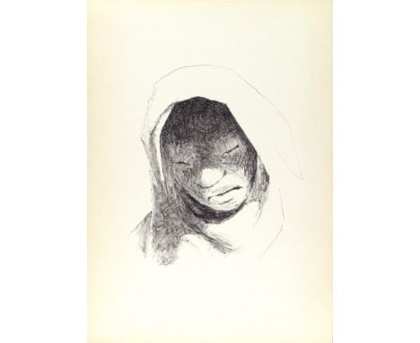 Artist: Guillermo Meza (Mexican, 1917 - 1997). Title: "Cabeza". Medium: Lithograph. Date: Composed 1961. Dimensions: Overall 