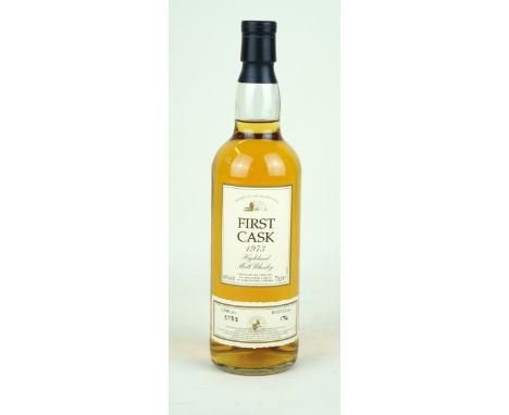 1 bottle “First Cask” Macduff 28 yo Vintage 1973 Highland Malt Whisky. Cask No 3733 Bottle No 176 Complete with Certificate