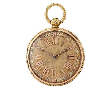 Lewis &amp; Alston: An 18 Carat Gold Verge Pocket Watch, signed Lewis &amp; Alston, Bishopsgate St, London, 1816, single chai