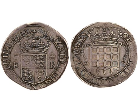 Elizabeth I &#40;1558-1603&#41;, silver Eight Testerns. Trade coinage &#34;Portcullis Money&#34;, crowned quartered shield of