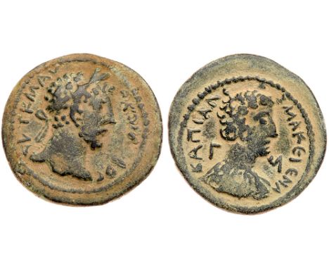 Commodus. &AElig; 25 &#40;10.01 g&#41;, AD 177-192, Capitolias in Decapolis. CY 93 &#40;AD 189/90&#41;. AVT K M AV-P KOM[O]&D