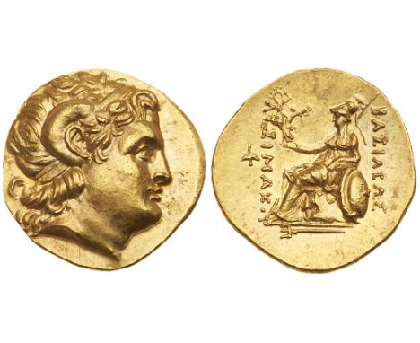 Thracian Kingdom. Lysimachos. Gold Stater &#40;8.51 g&#41;, as King, 306-281 BC. Byzantion &#40;later Constantinople&#41;, ca