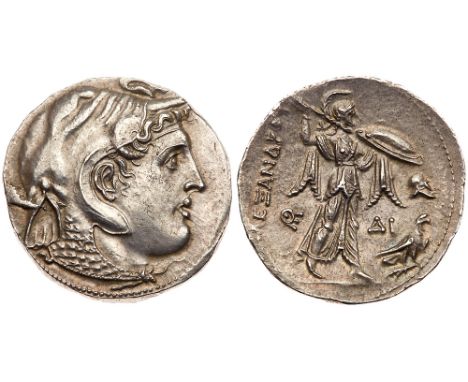 Ptolemaic Kingdom. Ptolemy I Soter. Silver Tetradrachm &#40;15.75 g&#41;, as Satrap, 323-305 BC. Alexandria, in the name of A