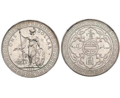 Trade Coinage, George V &#40;1910-36&#41;, silver Proof Trade Dollar, 1930. For use in East Asia, Britannia standing, date be