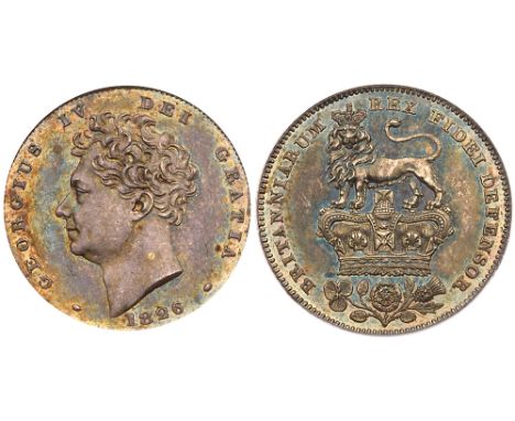 George IV &#40;1820-30&#41;, silver Proof Sixpence, 1826. Second bare head left, date below, legend and toothed border surrou