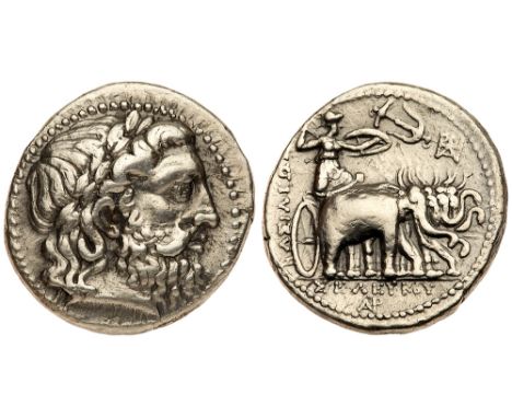 Seleukid Kingdom. Seleukos I Nikator. Silver Tetradrachm &#40;17.22 g&#41;, 312-281 BC. Seleukeia on the Tigris II, ca. 296/5