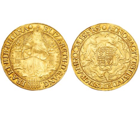 Elizabeth I &#40;1558-1603&#41;, fine gold Sovereign of Thirty Shillings. Sixth issue &#40;1583-1600&#41;, full facing robed 