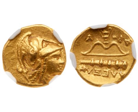 Macedonian Kingdom. Alexander III &#39;the Great&#39;, 336-323 BC. Gold 1/4 Stater &#40;2.13 g&#41;. Amphipolis, ca. 325-319 