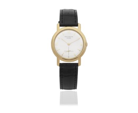 Patek Philippe. An 18K gold manual wind wristwatchModel: CalatravaReference: 2506/1Date: Manufactured 1955, Sold July 7th 195