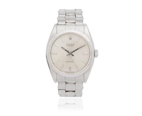 Rolex. A stainless steel manual wind bracelet watchModel: Oyster PrecisionReference: 6426/6427Date: Circa 1959Movement: 17-je
