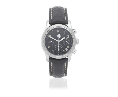 Girard-Perregaux. A stainless steel automatic calendar chronograph wristwatchModel: For FerrariReference: 8020Date: Circa 200