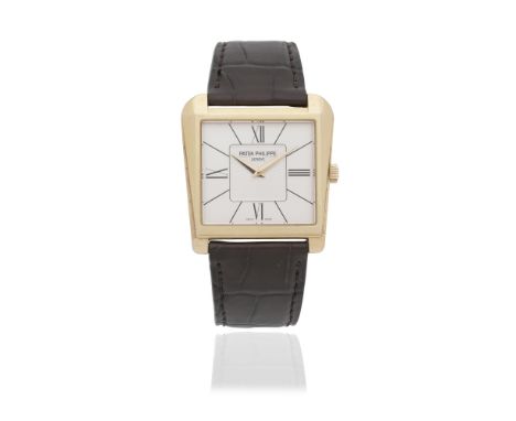 Patek Philippe. An 18K rose gold manual wind trapezoidal wristwatchModel: GondoloReference: 5489R-001Date: Purchased 3rd Apri