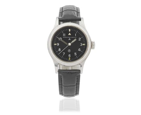 International Watch Company. A stainless steel manual wind Military wristwatch issued to the RAFDate: Circa 1950Movement: Jew