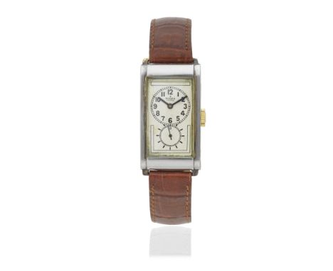 Rolex. A stainless steel manual wind rectangular wristwatchModel: PrinceReference: 1862Date: Circa 1930Movement: 17-jewel Cal