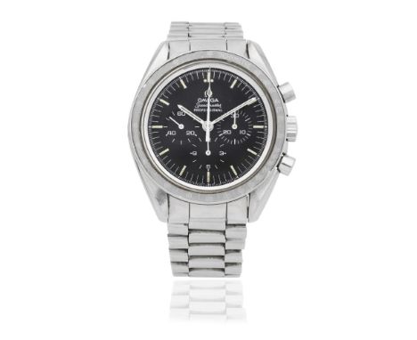 Omega. A stainless steel manual wind chronograph bracelet watchModel: Speedmaster ProfessionalReference: 145.022-74 STDate: C