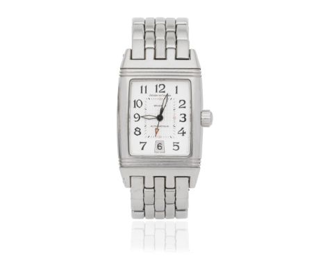 Jaeger-LeCoultre. A stainless steel automatic reversible calendar bracelet watchModel: Reverso Gran SportReference: 290.8.60D