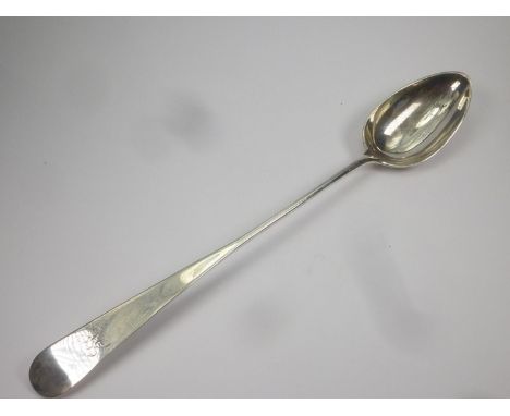 Silver serving spoon, initialled by R. Gray &amp; Sons (Glasgow) Edinburgh 1804. 