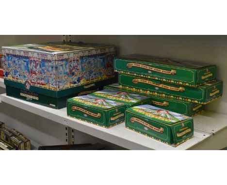 CORGI; a boxed 2002 Fairground Attractions set, three further sets from the same edition and three smaller examples, all from