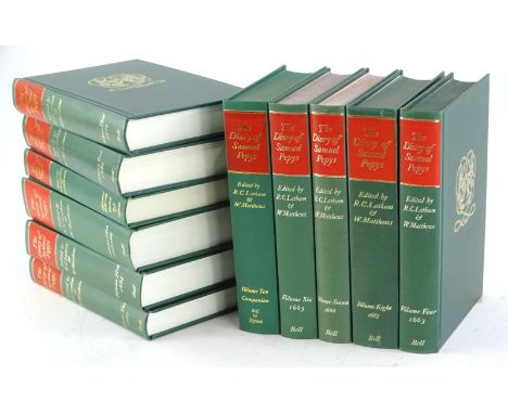 Latham (R.C.) and W. Matthews, (eds)., The Diary of Samuel Pepys, 11 vol., cloth, 8vo