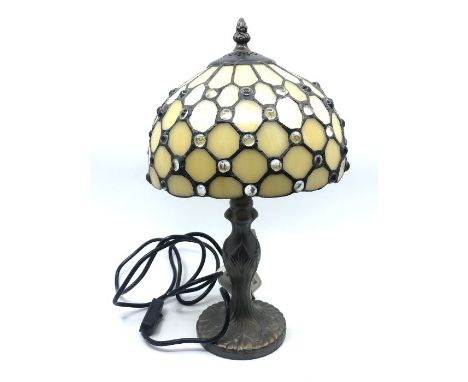 A reproduction Tiffany style lamp 38cm high&nbsp;