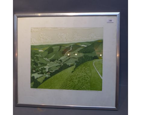 John Brunsden, 'Liansannan' lithograph, signed no 24/150 and titled in pencil lower margin, 55cm x 60cm