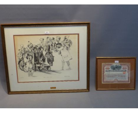 Robert Owen, a limited edition print titled "Rock Island Line" signed in pencil and numbered 181/275, 47x60cm together with a