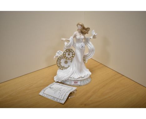 A Royal Worcester fine bone china figurine 'Millennia' produced to celebrate the millennium, limited edition number 567/1000,
