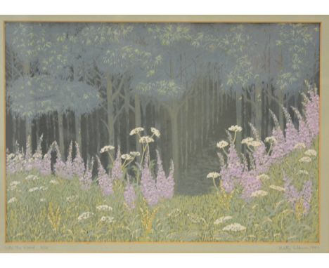 Signed limited edition print, Into the Wood, 5/16 signed Betty Silburn and dated 1984, 30cm x 42cm 