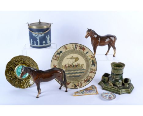 A large quantity of 20th &amp; 21st Century ceramics, including a Beswick horse, a set of five plates decorated with profiles