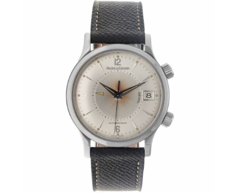 No Reserve - Jaeger-LeCoultre Master Control Reveil 141.8.97 - Men's watch - 1997. Case: steel - strap: leather - automatic -
