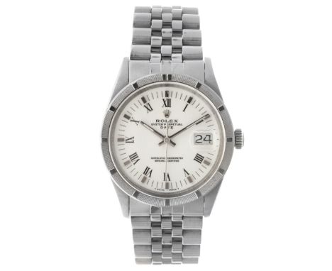 No Reserve - Rolex Oyster Perpetual Date 15010 - Men's watch. Case: steel - bracelet: steel - automatic - condition: good, mo
