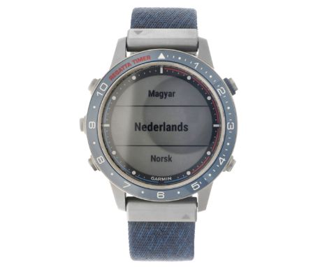 No Reserve - Garmin MARQ Captain Gen 1 010-02006-07 - Men's watch. Case: titanium - strap: plastic - quartz - box, documents,