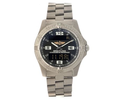 No Reserve - Breitling Aerospace Avantage E79362 - Men's watch - 2011. Case: titanium - bracelet: titanium - quartz - box, do