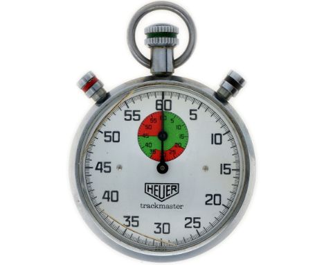 No Reserve - HEUER Trackmaster - Men's stopwatch Case: steel - manual winding - condition: good, movement in working order - 
