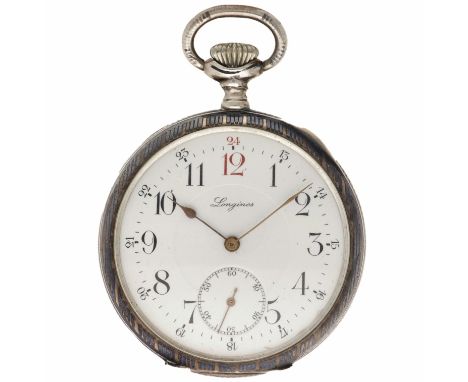 No Reserve - Longines 7 Grand Prix - Men's pocket watch  Case: silver (900/1000) - manual winding - condition: good, movement
