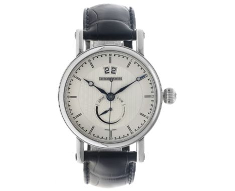 No Reserve - Chronoswiss Sirius Big Date CH3523.1 - Heren horloge  Case: steel - strap: leather - automatic - condition: very
